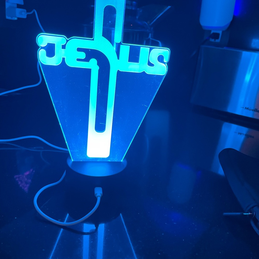 LED Jesus cross  Night Light - Picture 4 of 4